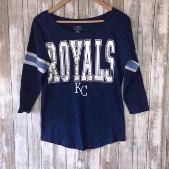 MLB Kansas City Royals 3/4 Sleeve Tee - Picture 1 of 4